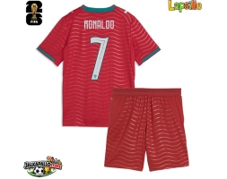 Portugali Cristiano Ronaldo #7 Kotipaita Lapsille MM-kisat 2026 Lyhythihainen (+ shortsit)